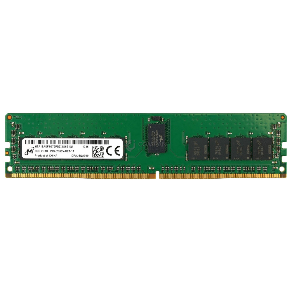 MTA18ASF1G72PDZ-2G6B1 MICRON MEMORY 8GB 2RX8 PC4 2666V DDR4 21300V